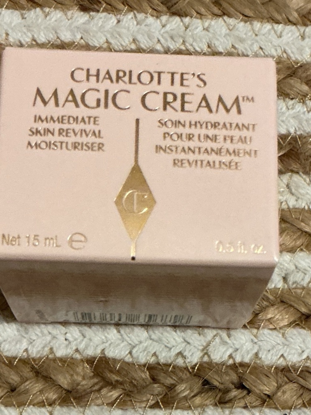 Charlotte Tilbury Magic Cream Pink and Gold Box